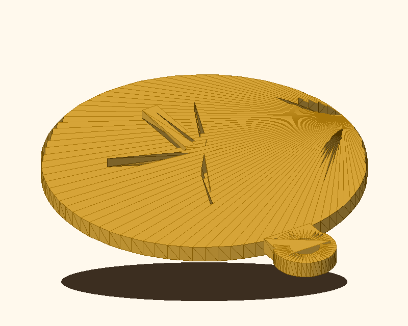 Preview render of the Golden Finder 3D-printable model.